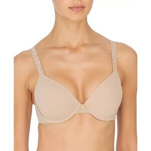 Natori 732080 Pure Luxe Custom Coverage Bra Tan Nude 36DDD NEW $76